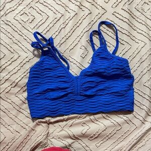Booty by Brabants Electric Blue Textured Sports Bra